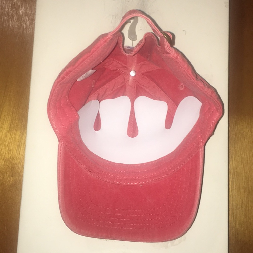 ❤️NWT Red Coral Cotton Baseball Cap - Picture 4 of 12